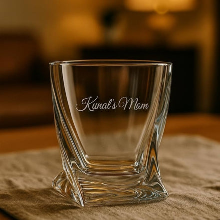 Engraved Whiskey Glass