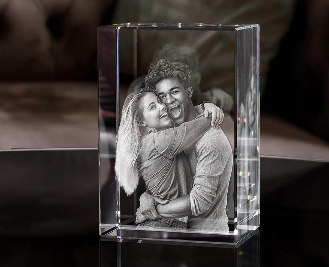 3D Crystal Photo Cube